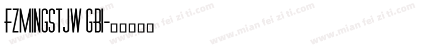 FZMingSTJW GB1字体转换